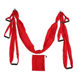 Aerial Yoga Swing Set Polyester Cotton Adjustable Improve Flexibility Yoga Hammock for Physical Exercise Red In Australia - Darrahopens