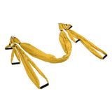 Aerial Yoga Swing Set Polyester Cotton Adjustable Improve Flexibility Yoga Hammock for Physical Exercise Yellow