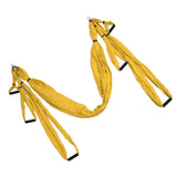 Aerial Yoga Swing Set Polyester Cotton Adjustable Improve Flexibility Yoga Hammock for Physical Exercise Yellow