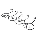 Coat Hook Hanging Door Wall Hanger Kitchen Bathroom Hanger with 5 Hook Bracket for Towel Clothes Hat