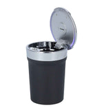 Car Ashtray ABS Portable Cylinder Shape Ash Tray with Blue LED Light for Travel Office In Australia - Darrahopens