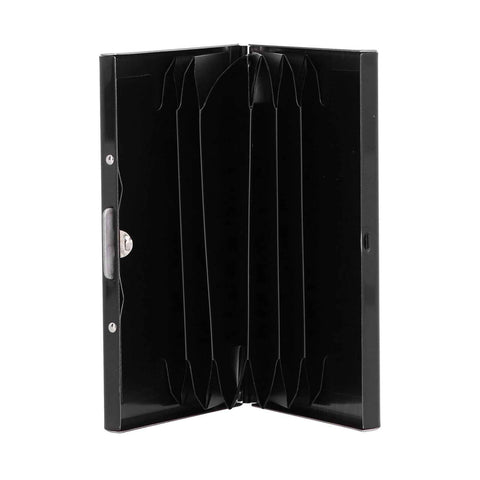 Credit Card Holder Protector Stainless Steel Credit Card Wallet Business Card Case for Men and WomenBlack In Australia - Darrahopens
