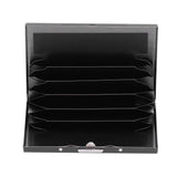 Credit Card Holder Protector Stainless Steel Credit Card Wallet Business Card Case for Men and WomenBlack In Australia - Darrahopens