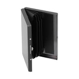 Credit Card Holder Protector Stainless Steel Credit Card Wallet Business Card Case for Men and WomenBlack In Australia - Darrahopens