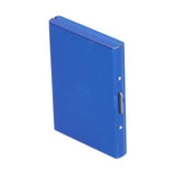 Credit Card Holder Protector Stainless Steel Credit Card Wallet Business Card Case for Men and WomenBlue