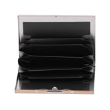 Credit Card Holder Protector Stainless Steel Credit Card Wallet Business Card Case for Men and WomenRose Gold