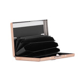 Credit Card Holder Protector Stainless Steel Credit Card Wallet Business Card Case for Men and WomenRose Gold