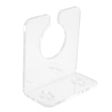 Bathtub Wine Glass Holder with Suction Cups Transparent Acrylic Portable Goblet Rack for Home Bathroom