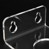 Bathtub Wine Glass Holder with Suction Cups Transparent Acrylic Portable Goblet Rack for Home Bathroom