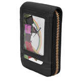 Credit Card Bag with Zipper Fashionable Mini Portable Antimagnetic ID Cards Holder Wallet PurseBlack In Australia - Darrahopens