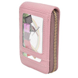 Credit Card Bag with Zipper Fashionable Mini Portable Antimagnetic ID Cards Holder Wallet PursePink In Australia - Darrahopens
