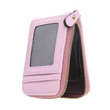 Credit Card Bag with Zipper Fashionable Mini Portable Antimagnetic ID Cards Holder Wallet PurseLight Purple In Australia - Darrahopens