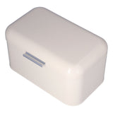 Milky White Bread Box Safe Odorless Large Capacity Anti Fingerprint Retro Tin Bread Box