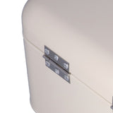 Milky White Bread Box Safe Odorless Large Capacity Anti Fingerprint Retro Tin Bread Box