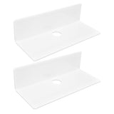 2Pcs Display Shelf Acrylic Perforation Free High Strength Wall Mount Shelf for Speaker Clock