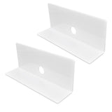 2Pcs Display Shelf Acrylic Perforation Free High Strength Wall Mount Shelf for Speaker Clock