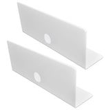 2Pcs Display Shelf Acrylic Perforation Free High Strength Wall Mount Shelf for Speaker Clock