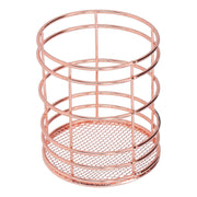 Round Hollow Chopstick Cage Multifunctional Desktop Pen Holder Organizer for Home KitchenRose Gold (J13454CP) In Australia - Darrahopens