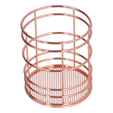 Round Hollow Chopstick Cage Multifunctional Desktop Pen Holder Organizer for Home KitchenRose Gold (J13454CP) In Australia - Darrahopens