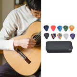 10Pcs Guitar Picks Boost Bass Portable Colorful Retro Cosmic Star Sky Pattern Guitar Pick for Bass Banjo Ukulele0.46mm Black Box