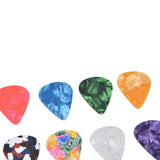 10Pcs Guitar Picks Boost Bass Portable Colorful Retro Cosmic Star Sky Pattern Guitar Pick for Bass Banjo Ukulele0.46mm Silver Box