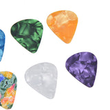 10Pcs Guitar Picks Boost Bass Portable Colorful Retro Cosmic Star Sky Pattern Guitar Pick for Bass Banjo Ukulele0.46mm Silver Box