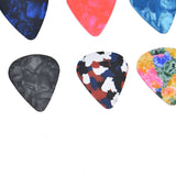 10Pcs Guitar Picks Boost Bass Portable Colorful Retro Cosmic Star Sky Pattern Guitar Pick for Bass Banjo Ukulele0.71mm Black Box