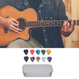 10Pcs Guitar Picks Boost Bass Portable Colorful Retro Cosmic Star Sky Pattern Guitar Pick for Bass Banjo Ukulele0.96mm Silver Box