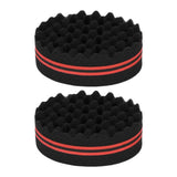 2PCS Double Sided Hair Curl Sponge 22 Hole Wavy Hair Sponge Brush Styling Tools for Home Salon In Australia - Darrahopens