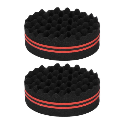2PCS Double Sided Hair Curl Sponge 22 Hole Wavy Hair Sponge Brush Styling Tools for Home Salon In Australia - Darrahopens
