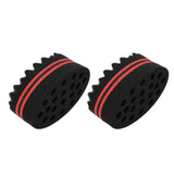 2PCS Double Sided Hair Curl Sponge 22 Hole Wavy Hair Sponge Brush Styling Tools for Home Salon In Australia - Darrahopens