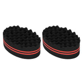 2PCS Double Sided Hair Curl Sponge 22 Hole Wavy Hair Sponge Brush Styling Tools for Home Salon In Australia - Darrahopens
