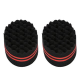 2PCS Double Sided Hair Curl Sponge 22 Hole Wavy Hair Sponge Brush Styling Tools for Home Salon