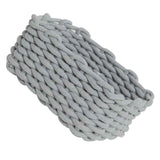 Cotton Rope Storage Basket Hand Knitting Nordic Style Desktop Storage Organizer for Key Snacks Underwear Grey 30x22x14cm/11.8x8.7x5.5in