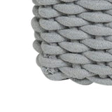 Cotton Rope Storage Basket Hand Knitting Nordic Style Desktop Storage Organizer for Key Snacks Underwear Grey 30x22x14cm/11.8x8.7x5.5in