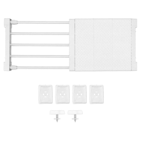 Tension Shelf Adjustable Closet Divider 24cm Width Storage Rack for Cabinet Wardrobe 38 ~ 55cm / 14.96 ~ 21.65in In Australia - Darrahopens
