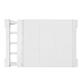 Tension Shelf Adjustable Closet Divider 24cm Width Storage Rack for Cabinet Wardrobe 38 ~ 55cm / 14.96 ~ 21.65in In Australia - Darrahopens