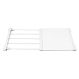 Tension Shelf Adjustable Closet Divider 24cm Width Storage Rack for Cabinet Wardrobe 38 ~ 55cm / 14.96 ~ 21.65in