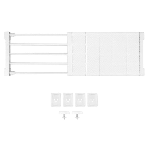 Tension Shelf Adjustable Closet Divider 24cm Width Storage Rack for Cabinet Wardrobe 50 ~ 80cm / 19.69 ~ 31.5in In Australia - Darrahopens