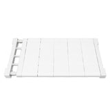 Tension Shelf Adjustable Closet Divider 24cm Width Storage Rack for Cabinet Wardrobe 50 ~ 80cm / 19.69 ~ 31.5in