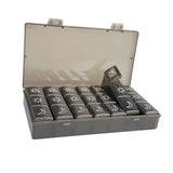 21 Grids Large Capacity Medicine Case Weekly Tablet Organizer Black Portable Tablet Box In Australia - Darrahopens