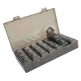 21 Grids Large Capacity Medicine Case Weekly Tablet Organizer Black Portable Tablet Box In Australia - Darrahopens