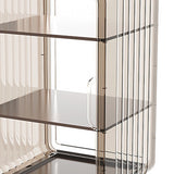 Acrylic Water Bottle Organizer Sturdy Dustproof Easy To Clean Water Bottle Storage Holder for Cabinet Desktop Large 3 Layer Brown