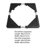 Adjustable Refrigerator Stand with 4 Locking Wheels Reduce Noise Furniture Dolly Mobile Roller for Dryer Washing Machine