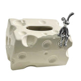 Tissue Box Cover Ceramic Rectangular Stylish Elegant Decorative Napkin Box Holder for Desktop Coffee Table Milky White In Australia - Darrahopens