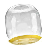 Toy Storage Stool Multipurpose Innovative Round Shape Transparent Storage Stool for Home Living Room Entryway Yellow In Australia - Darrahopens