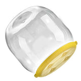 Toy Storage Stool Multipurpose Innovative Round Shape Transparent Storage Stool for Home Living Room Entryway Yellow In Australia - Darrahopens