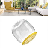 Toy Storage Stool Multipurpose Innovative Round Shape Transparent Storage Stool for Home Living Room Entryway Yellow In Australia - Darrahopens