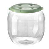 Toy Storage Stool Multipurpose Innovative Round Shape Transparent Storage Stool for Home Living Room Entryway Green In Australia - Darrahopens