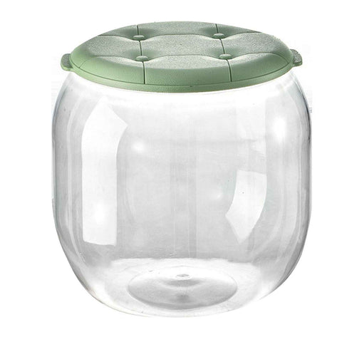 Toy Storage Stool Multipurpose Innovative Round Shape Transparent Storage Stool for Home Living Room Entryway Green In Australia - Darrahopens